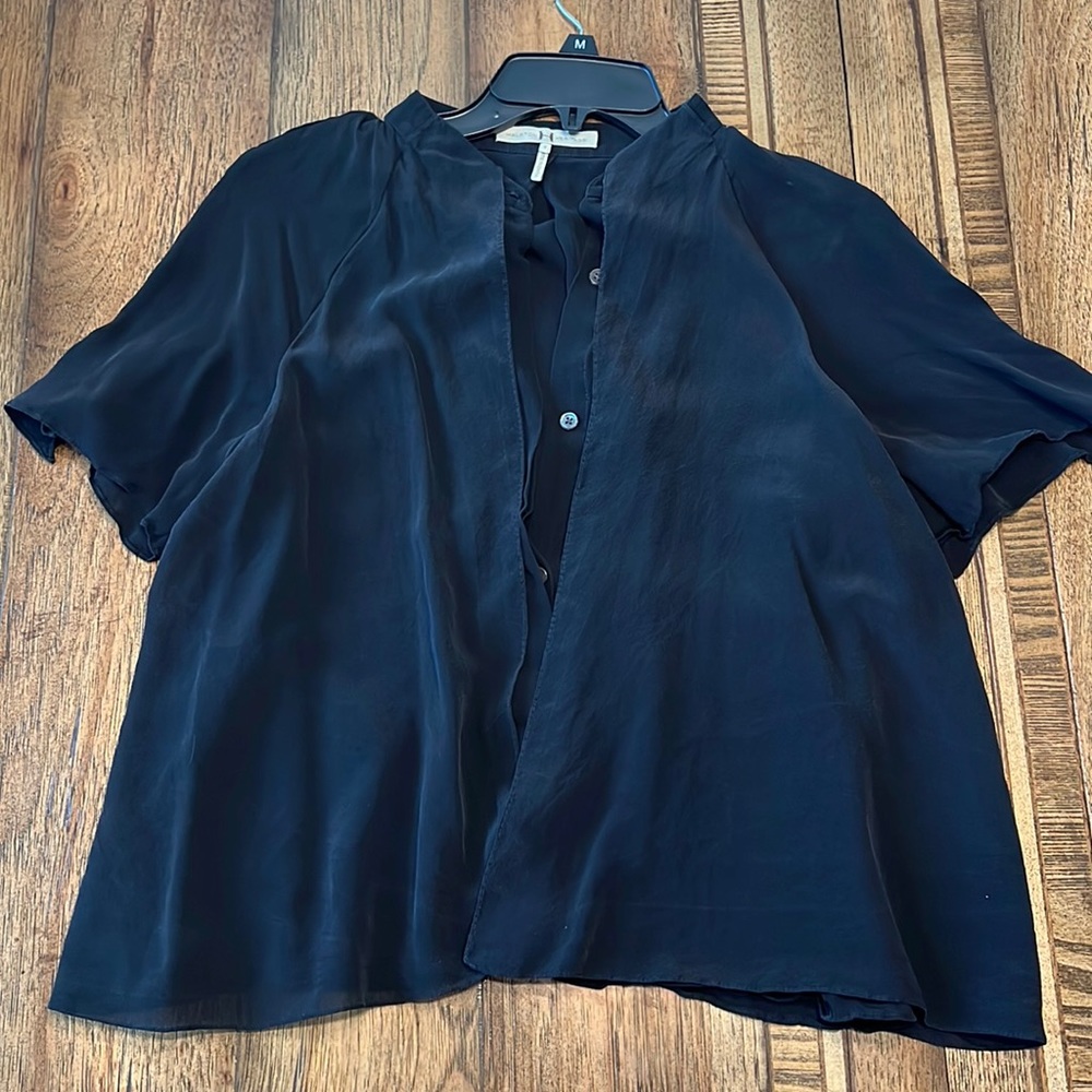 Black blouse.